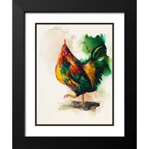 None of Your Business Why Im Crossing the Road Black Modern Wood Framed Art Print with Double Matting by Art by Leslie Franklin