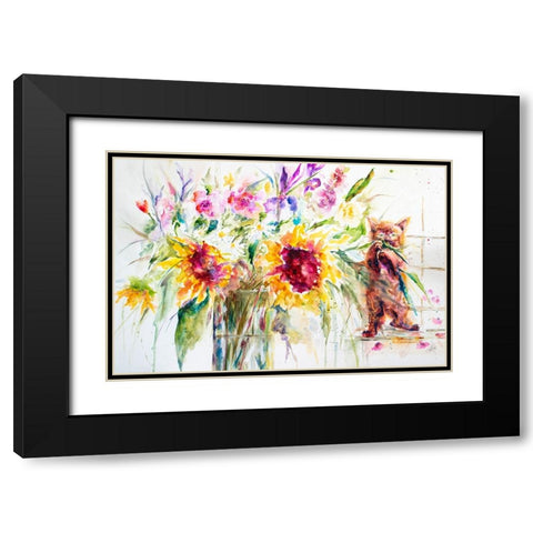 Almost a Still Life Black Modern Wood Framed Art Print with Double Matting by Art by Leslie Franklin