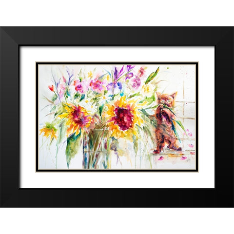 Almost a Still Life Black Modern Wood Framed Art Print with Double Matting by Art by Leslie Franklin