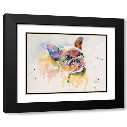 Will There Be Cake Black Modern Wood Framed Art Print with Double Matting by Art by Leslie Franklin