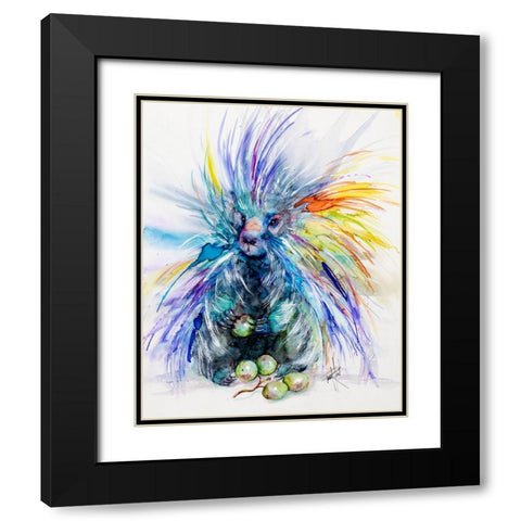 Dont I Look Sharp Black Modern Wood Framed Art Print with Double Matting by Art by Leslie Franklin