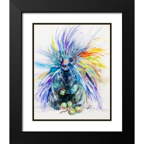 Dont I Look Sharp Black Modern Wood Framed Art Print with Double Matting by Art by Leslie Franklin