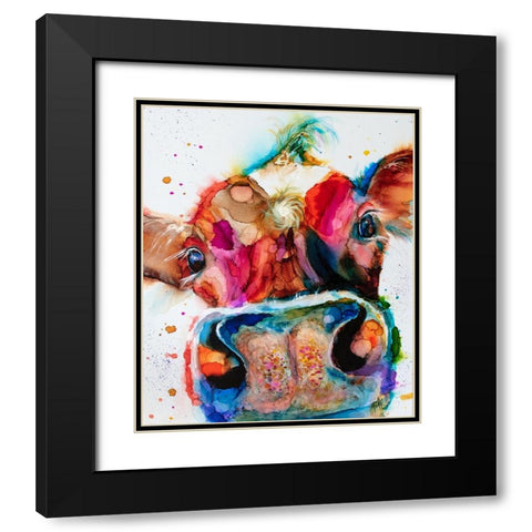 Im A Moonet Black Modern Wood Framed Art Print with Double Matting by Art by Leslie Franklin