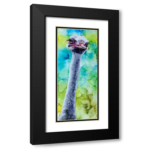 Jelly Of My Lashes_ Black Modern Wood Framed Art Print with Double Matting by Art by Leslie Franklin