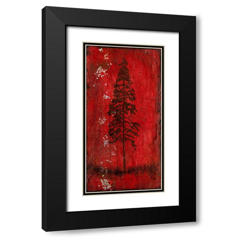 Lodge Pole Pine Black Modern Wood Framed Art Print with Double Matting by LightBoxJournal