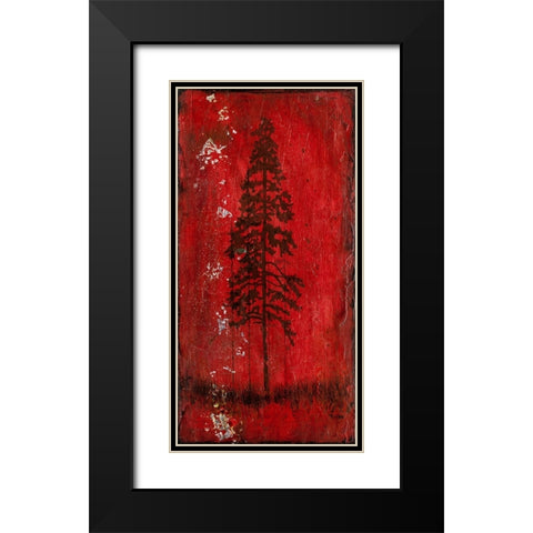 Lodge Pole Pine Black Modern Wood Framed Art Print with Double Matting by LightBoxJournal