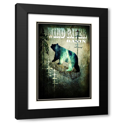 Wind River I Black Modern Wood Framed Art Print with Double Matting by LightBoxJournal
