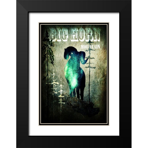 Wind River II Black Modern Wood Framed Art Print with Double Matting by LightBoxJournal