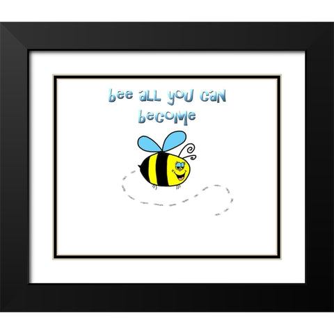Bee All You Can Become 1 Black Modern Wood Framed Art Print with Double Matting by LightBoxJournal