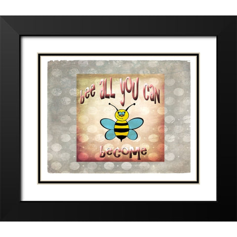 Bee All You Can Become 2 Black Modern Wood Framed Art Print with Double Matting by LightBoxJournal
