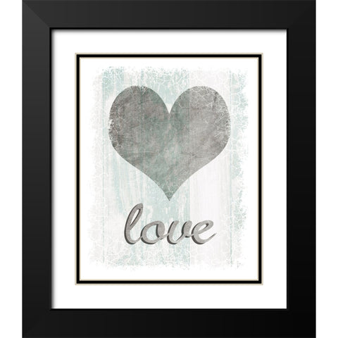 Love Black Modern Wood Framed Art Print with Double Matting by LightBoxJournal