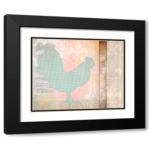 Morning Chicken 2 Black Modern Wood Framed Art Print with Double Matting by LightBoxJournal