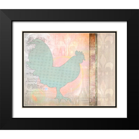 Morning Chicken 2 Black Modern Wood Framed Art Print with Double Matting by LightBoxJournal