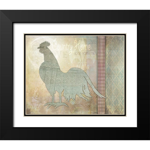 Morning Chicken 3 Black Modern Wood Framed Art Print with Double Matting by LightBoxJournal