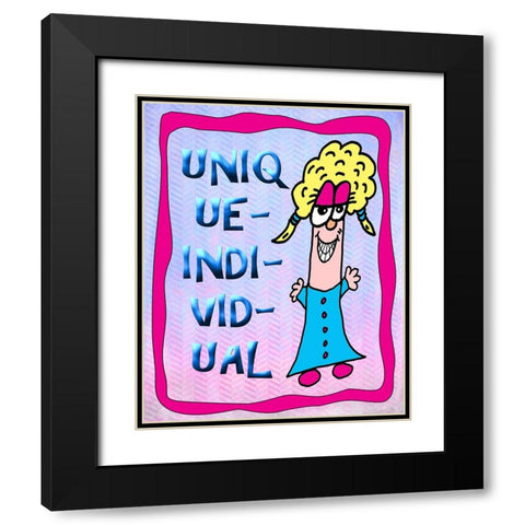 Unique Individual 2 Black Modern Wood Framed Art Print with Double Matting by LightBoxJournal