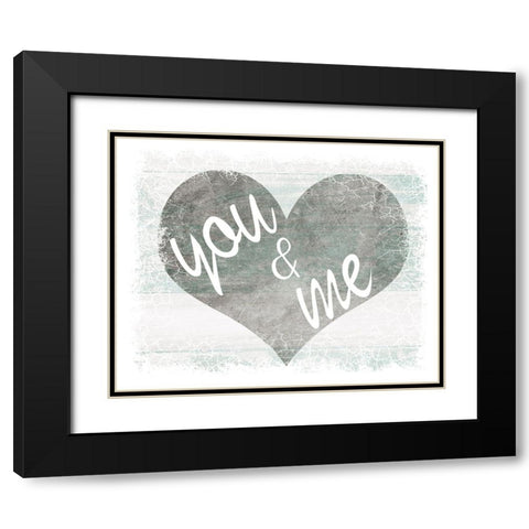 You And Me Black Modern Wood Framed Art Print with Double Matting by LightBoxJournal