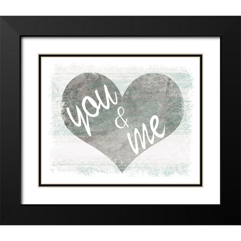 You And Me Black Modern Wood Framed Art Print with Double Matting by LightBoxJournal