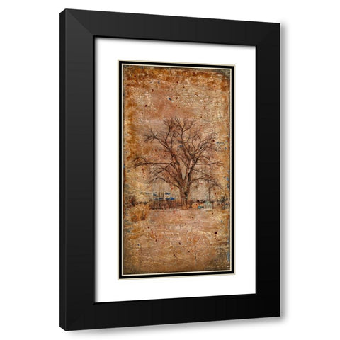 Autumn Tree Duo Black Modern Wood Framed Art Print with Double Matting by LightBoxJournal