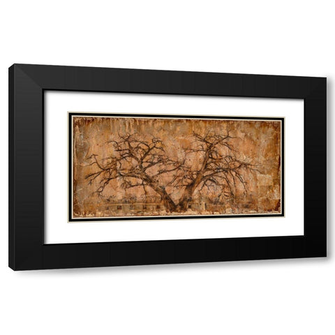 Autumn Tree Black Modern Wood Framed Art Print with Double Matting by LightBoxJournal