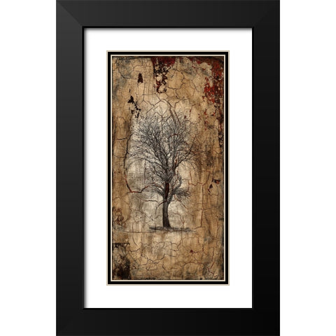 Lone Tree Black Modern Wood Framed Art Print with Double Matting by LightBoxJournal