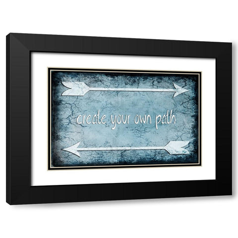 Choose Path Black Modern Wood Framed Art Print with Double Matting by LightBoxJournal