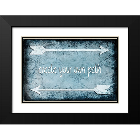 Choose Path Black Modern Wood Framed Art Print with Double Matting by LightBoxJournal