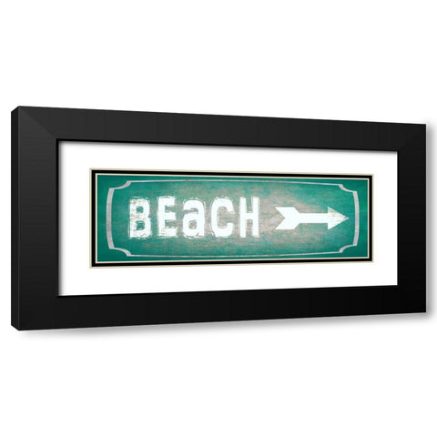 Good Times_Beach Black Modern Wood Framed Art Print with Double Matting by LightBoxJournal