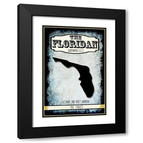 States Brewing Co_Flordia Black Modern Wood Framed Art Print with Double Matting by LightBoxJournal