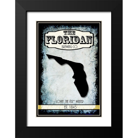 States Brewing Co_Flordia Black Modern Wood Framed Art Print with Double Matting by LightBoxJournal