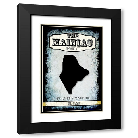 States Brewing Co_Maine Black Modern Wood Framed Art Print with Double Matting by LightBoxJournal