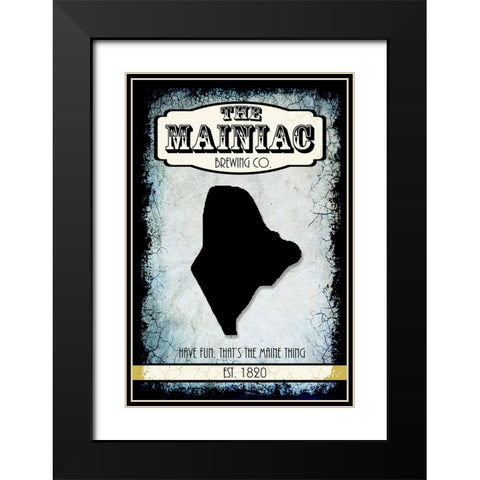 States Brewing Co_Maine Black Modern Wood Framed Art Print with Double Matting by LightBoxJournal