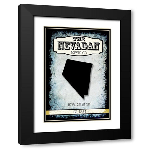 States Brewing Co_Nevada Black Modern Wood Framed Art Print with Double Matting by LightBoxJournal
