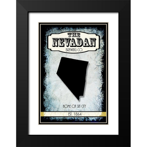 States Brewing Co_Nevada Black Modern Wood Framed Art Print with Double Matting by LightBoxJournal