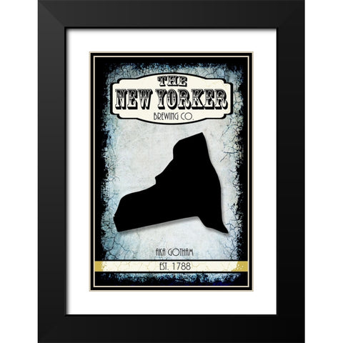 States Brewing Co_New York Black Modern Wood Framed Art Print with Double Matting by LightBoxJournal