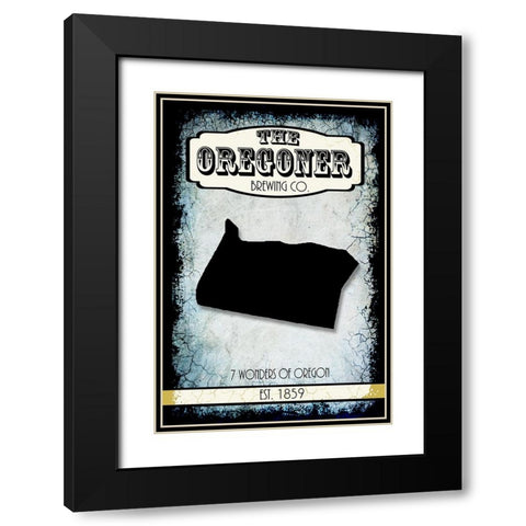 States Brewing Co_Oregon Black Modern Wood Framed Art Print with Double Matting by LightBoxJournal