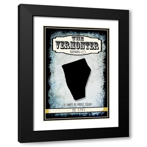 States Brewing Co_Vermont Black Modern Wood Framed Art Print with Double Matting by LightBoxJournal