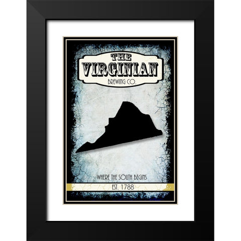 States Brewing Co_Virginia Black Modern Wood Framed Art Print with Double Matting by LightBoxJournal