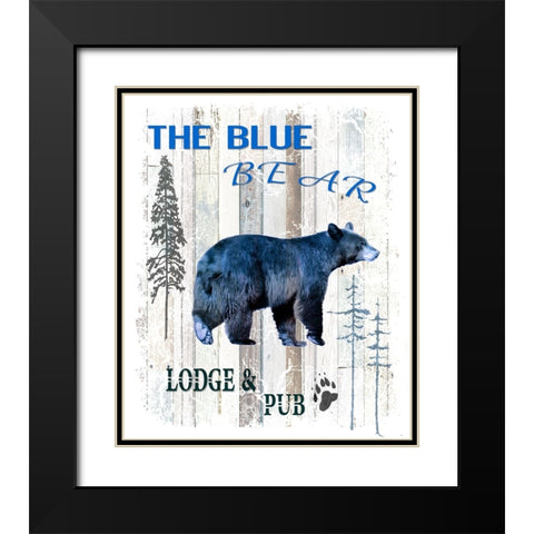 The Blue Bear Black Modern Wood Framed Art Print with Double Matting by LightBoxJournal
