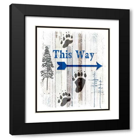The Blue Moose - This Way II Black Modern Wood Framed Art Print with Double Matting by LightBoxJournal