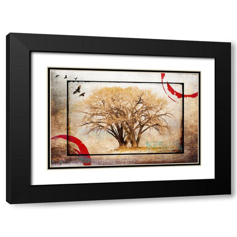 Cottonwood Tree Part 06 Black Modern Wood Framed Art Print with Double Matting by LightBoxJournal