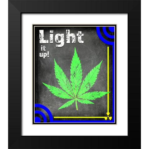 Dorm Room Light It Up 2B Black Modern Wood Framed Art Print with Double Matting by LightBoxJournal