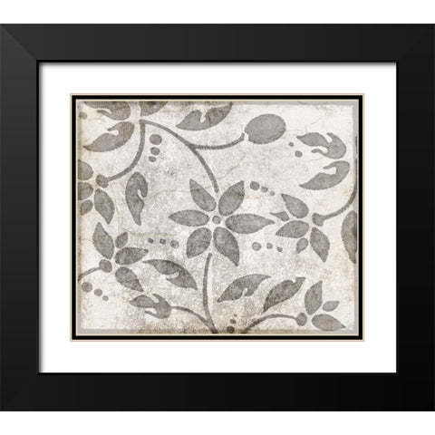 Decorative Pattern 2 Black Modern Wood Framed Art Print with Double Matting by LightBoxJournal