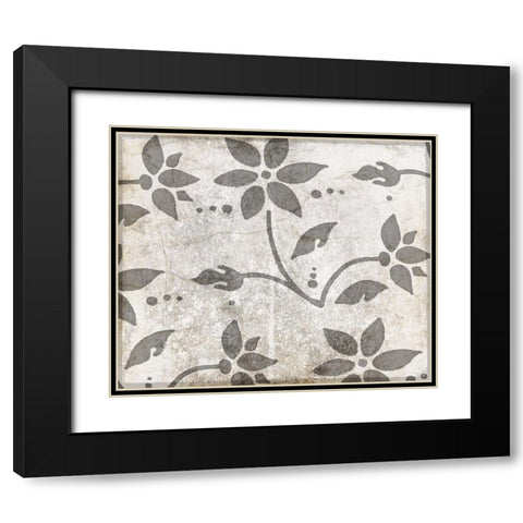 Decorative Pattern 3 Black Modern Wood Framed Art Print with Double Matting by LightBoxJournal