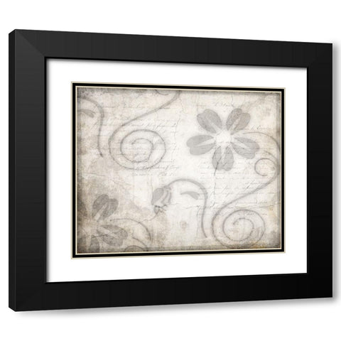 Decorative Pattern 4 Black Modern Wood Framed Art Print with Double Matting by LightBoxJournal