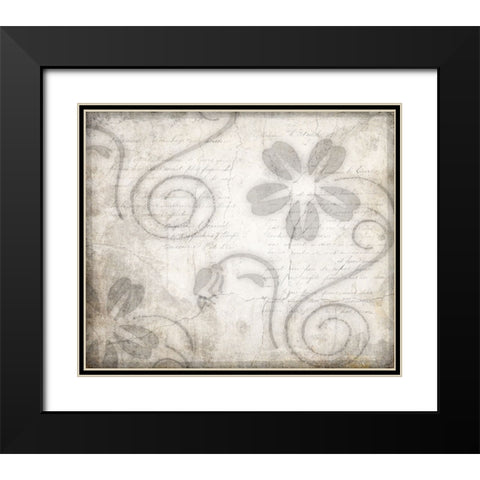 Decorative Pattern 4 Black Modern Wood Framed Art Print with Double Matting by LightBoxJournal