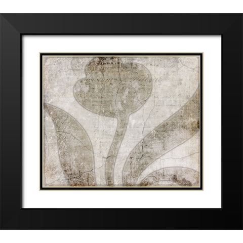 Decortive Pattern 5.1 Black Modern Wood Framed Art Print with Double Matting by LightBoxJournal
