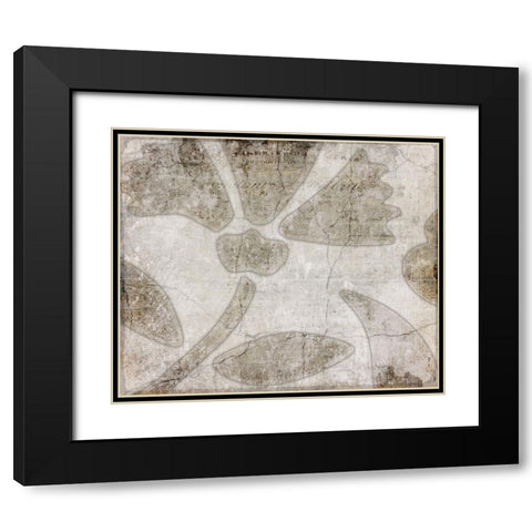 Decortive Pattern 5.2 Black Modern Wood Framed Art Print with Double Matting by LightBoxJournal