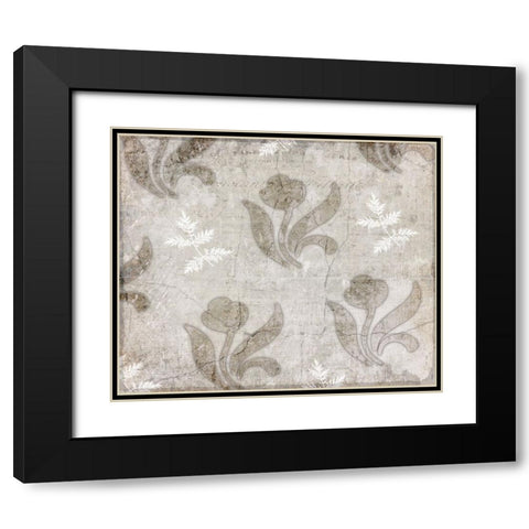 Decortive Pattern 5.3 Black Modern Wood Framed Art Print with Double Matting by LightBoxJournal
