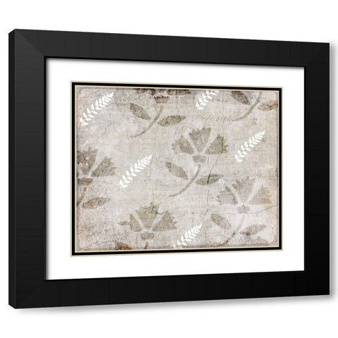 Decortive Pattern 5 Black Modern Wood Framed Art Print with Double Matting by LightBoxJournal