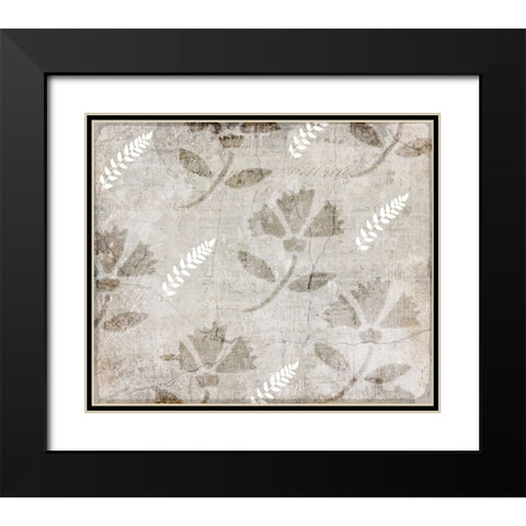Decortive Pattern 5 Black Modern Wood Framed Art Print with Double Matting by LightBoxJournal